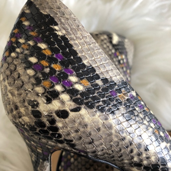 Vince Camuto leather heels snake like - Picture 13 of 17